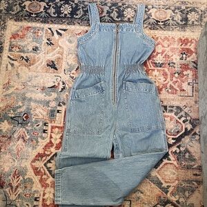 Madewell women’s Denim Zip-Front Jumpsuit